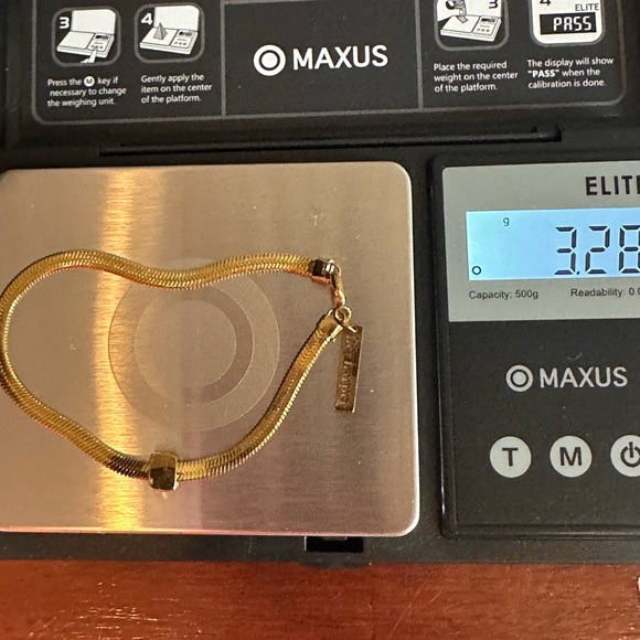 Hey Harper HARMONY Bracelet Gold Chain Cubic Zirconia CZ Minimalist Jewelry - Picture 10 of 13